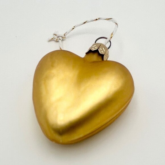 Department 56 Porcelain White & Gold Christmas Stocking +PLUS+ Gold Blown Glass - Picture 10 of 11